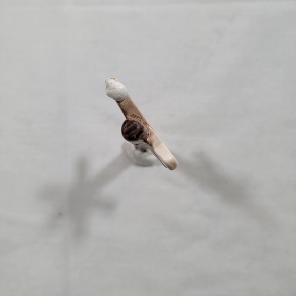 Jo Laine Vintage Christmas Village Railroad Crossings Sign Porcelain - Picture 5 of 8